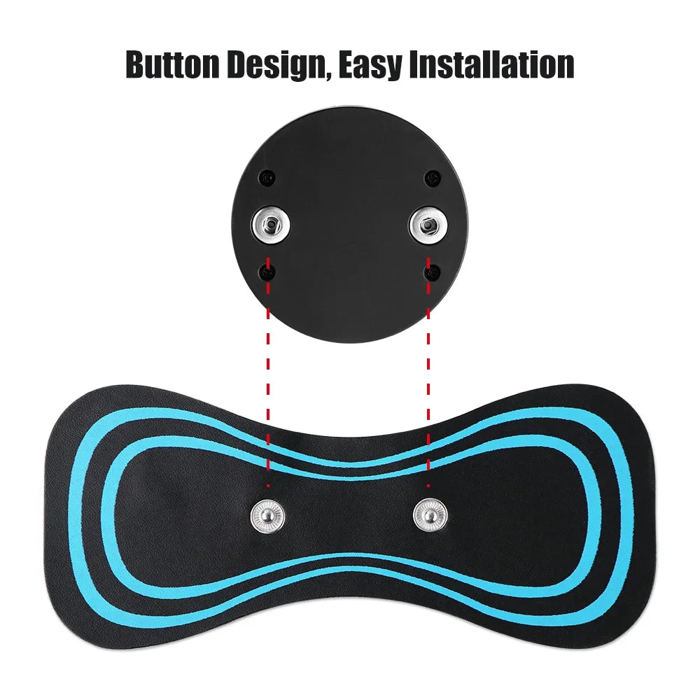 EMS Cervical Spine Massager - Electric Neck Massager with Mini Low Pulse Relaxation Pads for Back, Arms & Legs