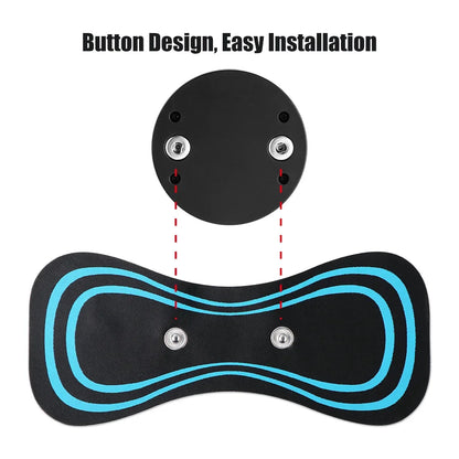 EMS Cervical Spine Massager - Electric Neck Massager with Mini Low Pulse Relaxation Pads for Back, Arms & Legs