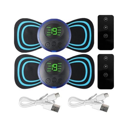 EMS Cervical Spine Massager - Electric Neck Massager with Mini Low Pulse Relaxation Pads for Back, Arms & Legs