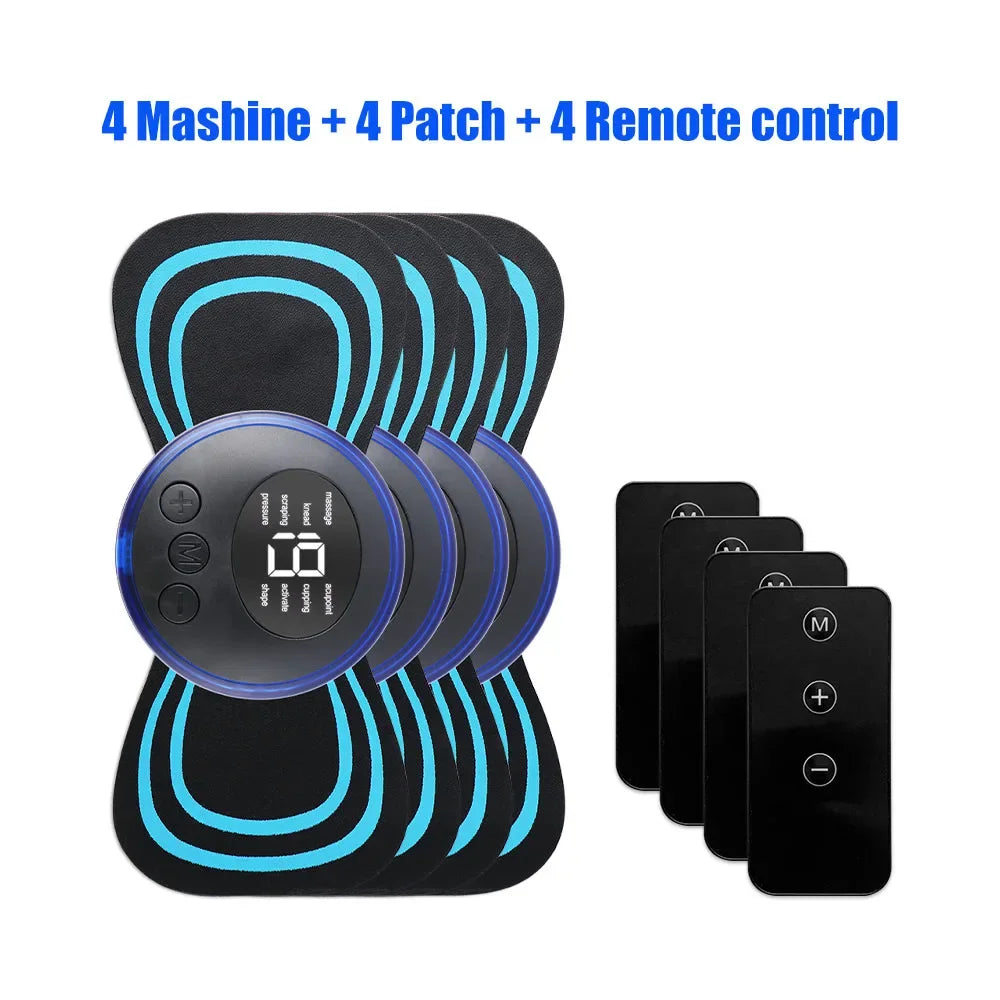 EMS Cervical Spine Massager - Electric Neck Massager with Mini Low Pulse Relaxation Pads for Back, Arms & Legs