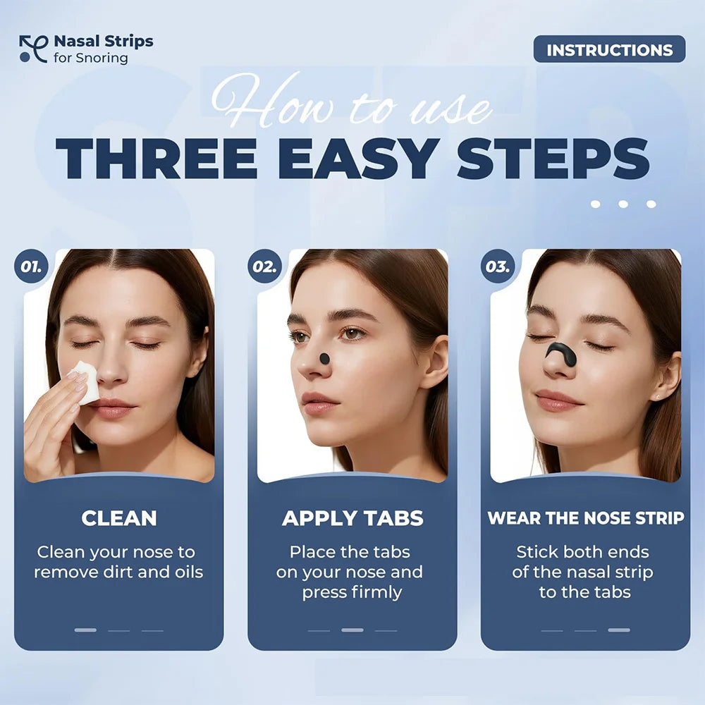Anti Snoring Nasal Dilator | Effective Physical Expansion Nasal Patch & Non-Invasive Sleep Aid