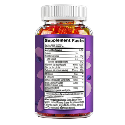 Sleep Gummies with Melatonin - L-Theanine Formula for Stress Relief, Rapid Sleep Aid, and Enhanced Sleep Quality