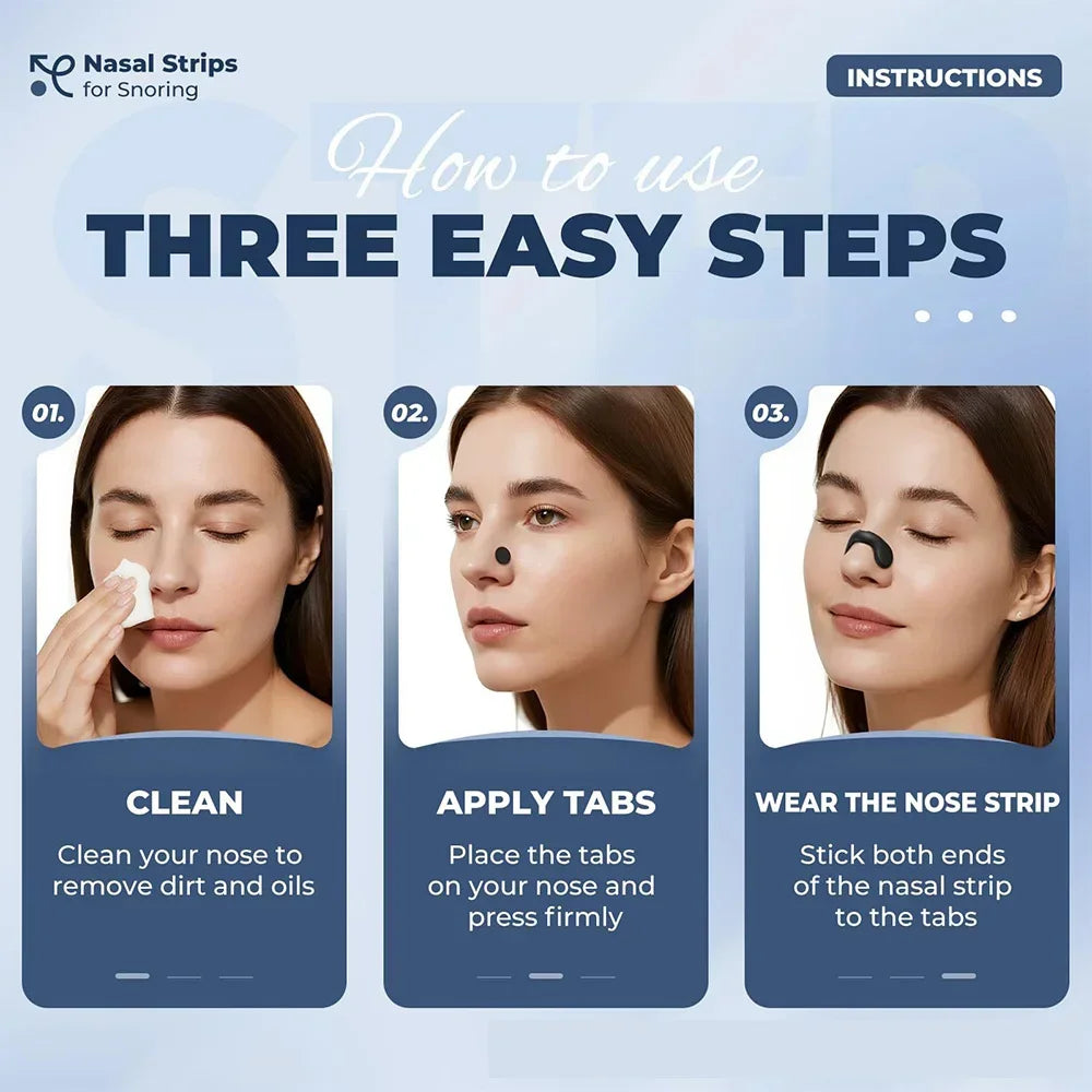 Anti Snoring Nasal Dilator | Effective Physical Expansion Nasal Patch & Non-Invasive Sleep Aid