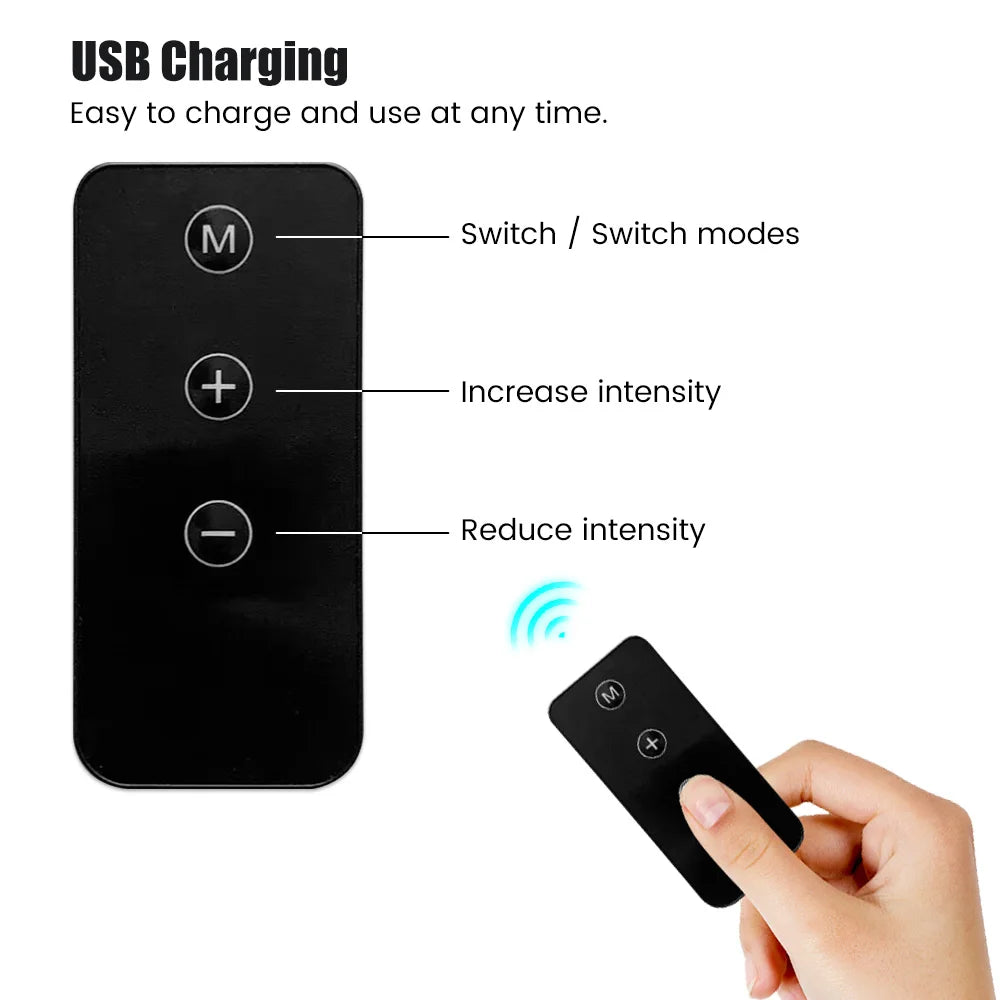 EMS Cervical Spine Massager - Electric Neck Massager with Mini Low Pulse Relaxation Pads for Back, Arms & Legs