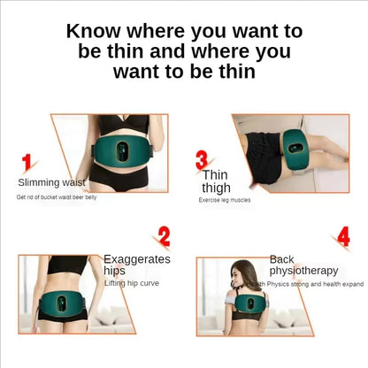 3 Modes Electric Fat Remover Body Massager for Body Sculpting - Cordless, Rechargeable Machine for Belly, Waist, Arm, Leg, and Butt
