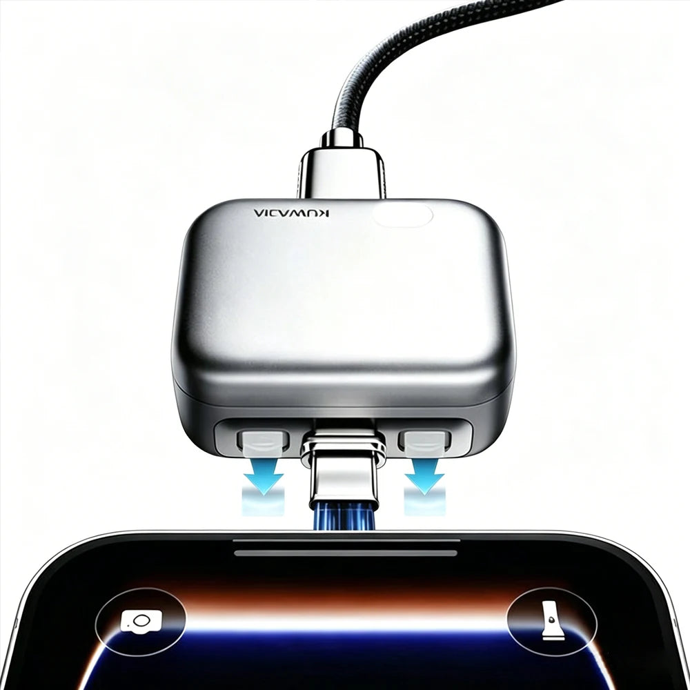 1PC Smart Type-C Charging Adapter,Auto Cut Off When Fully Charged,Universal Separator Charger Overnight Unattended Safe Charging