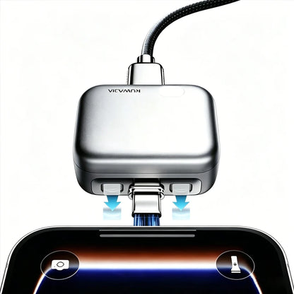1PC Smart Type-C Charging Adapter,Auto Cut Off When Fully Charged,Universal Separator Charger Overnight Unattended Safe Charging