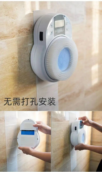 Electric Bath Brushing Machine - 110V-220V Fully Automatic Wall-Mounted Back Bath Brush