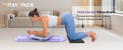 Foldable Pilates Reformer Set 7 in 1 Multi-Purpose pilates equipment  Rayspace Portable Ab Core Trainer Pilates Board