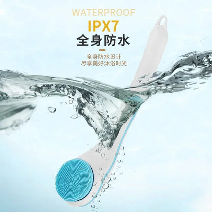 Multifunctional Electric Bath Brush Electric Bath Rubbing Instrument Automatic Waterproof Bath Rubbing Brush With 5 Brush Heads