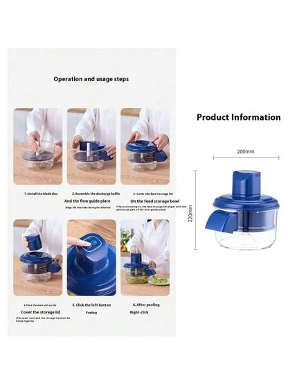 Automatic Electric Peeler for Grapes, Tomatoes & Garlic, Rechargeable Portable Kitchen Tool