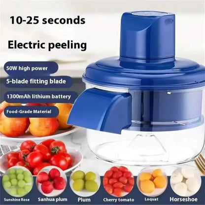Automatic Electric Peeler for Grapes, Tomatoes & Garlic, Rechargeable Portable Kitchen Tool