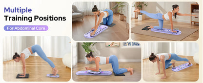 Foldable Pilates Reformer Set 7 in 1 Multi-Purpose pilates equipment  Rayspace Portable Ab Core Trainer Pilates Board