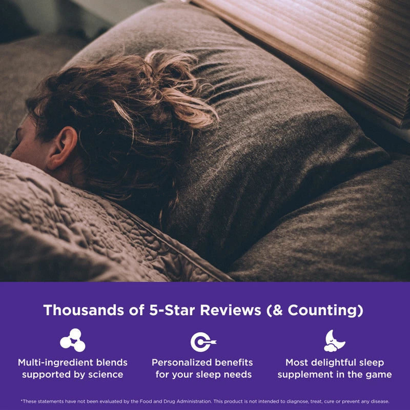 Sleep Gummies with Melatonin - L-Theanine Formula for Stress Relief, Rapid Sleep Aid, and Enhanced Sleep Quality