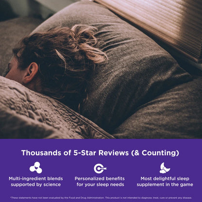 Sleep Gummies with Melatonin - L-Theanine Formula for Stress Relief, Rapid Sleep Aid, and Enhanced Sleep Quality