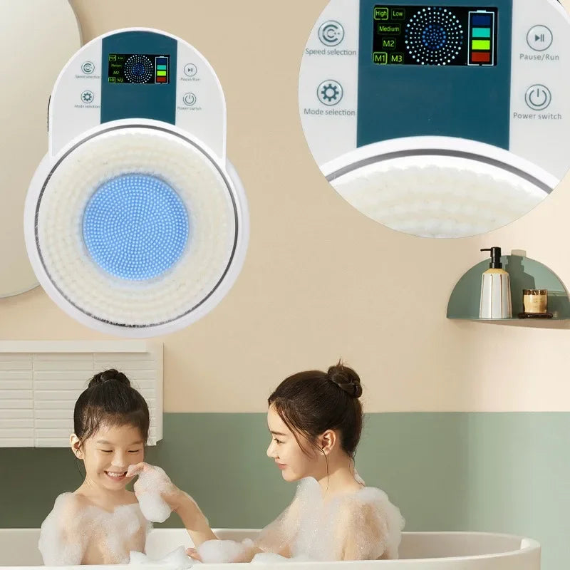 Electric Bath Brushing Machine - 110V-220V Fully Automatic Wall-Mounted Back Bath Brush