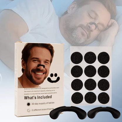 Anti Snoring Nasal Dilator | Effective Physical Expansion Nasal Patch & Non-Invasive Sleep Aid