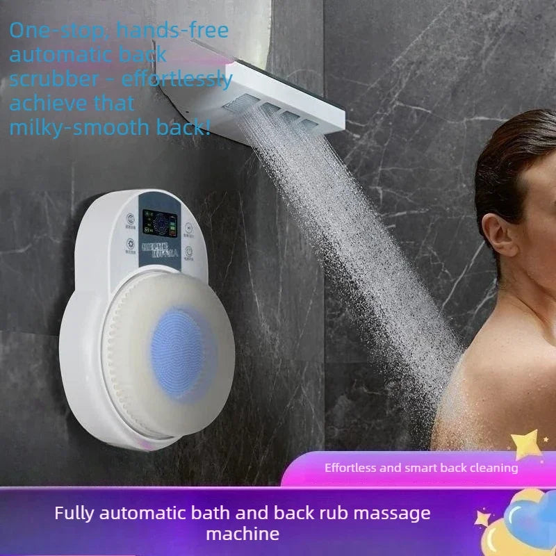 Electric Bath Brushing Machine - 110V-220V Fully Automatic Wall-Mounted Back Bath Brush